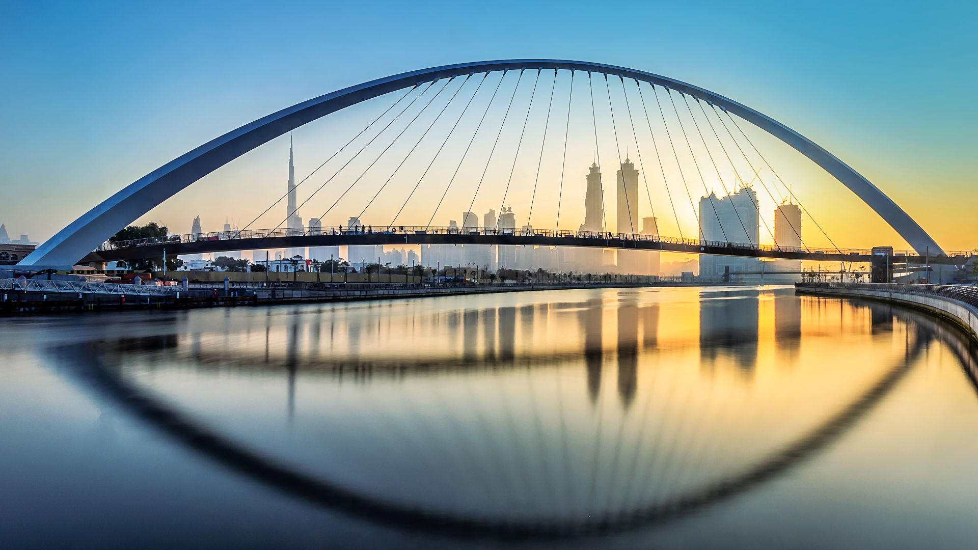 Dubai Canal Bridge at Safa Park